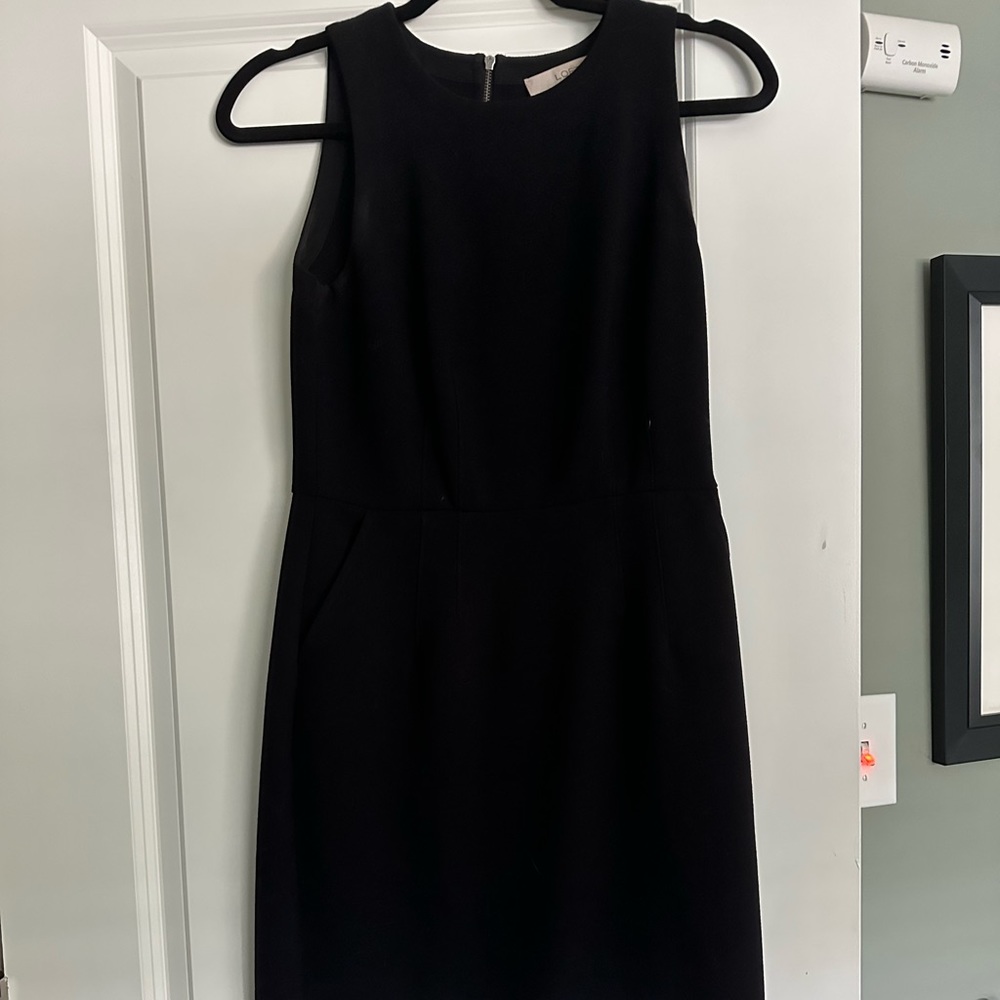Black loft work dress size 2